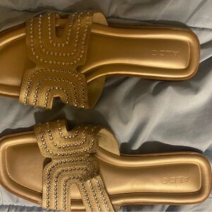 Aldo Women's Embellished Gold Sandals